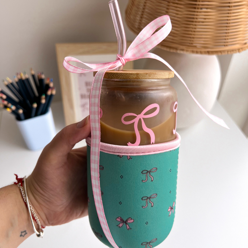 Coquette coozie sleeves 🧸🎀
