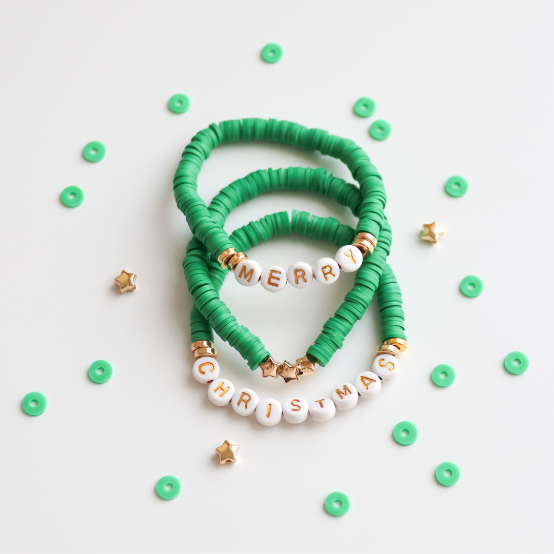 Merry Christmas Bracelet - Green