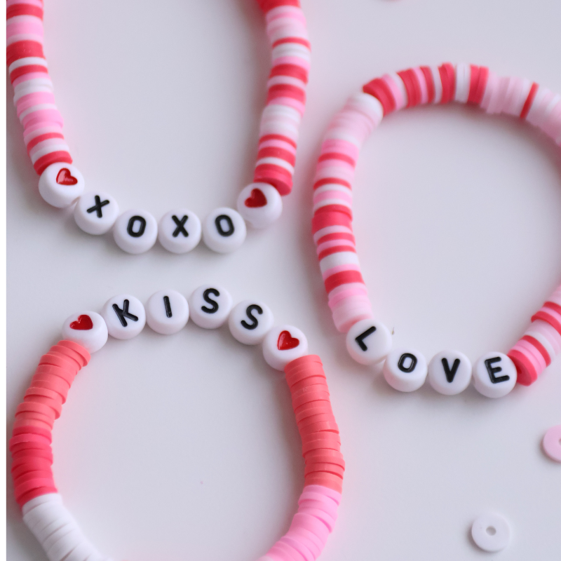 Sweetheart Stack: Love + Kisses and XOXO Bracelets