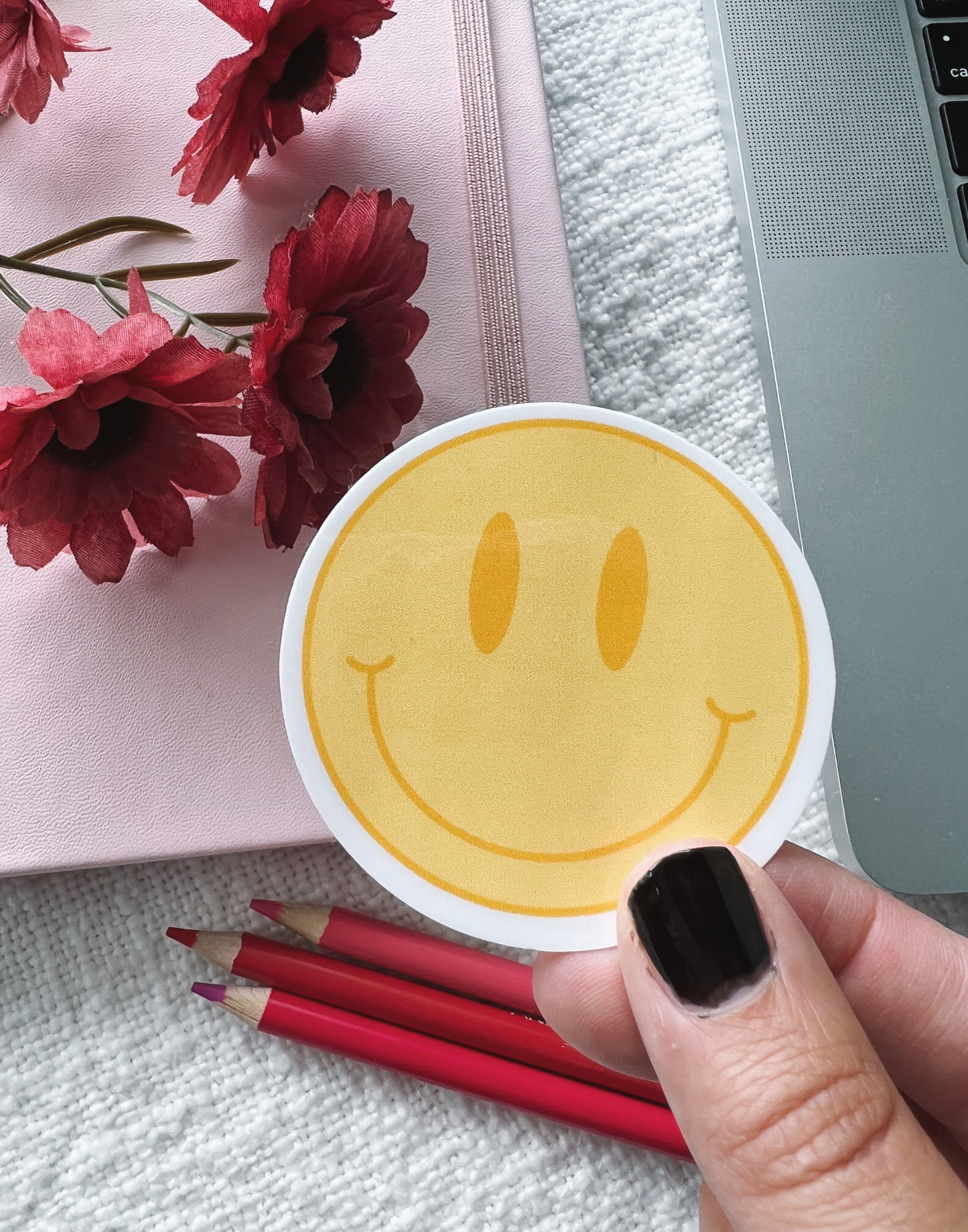 Happy Face Sticker yellow