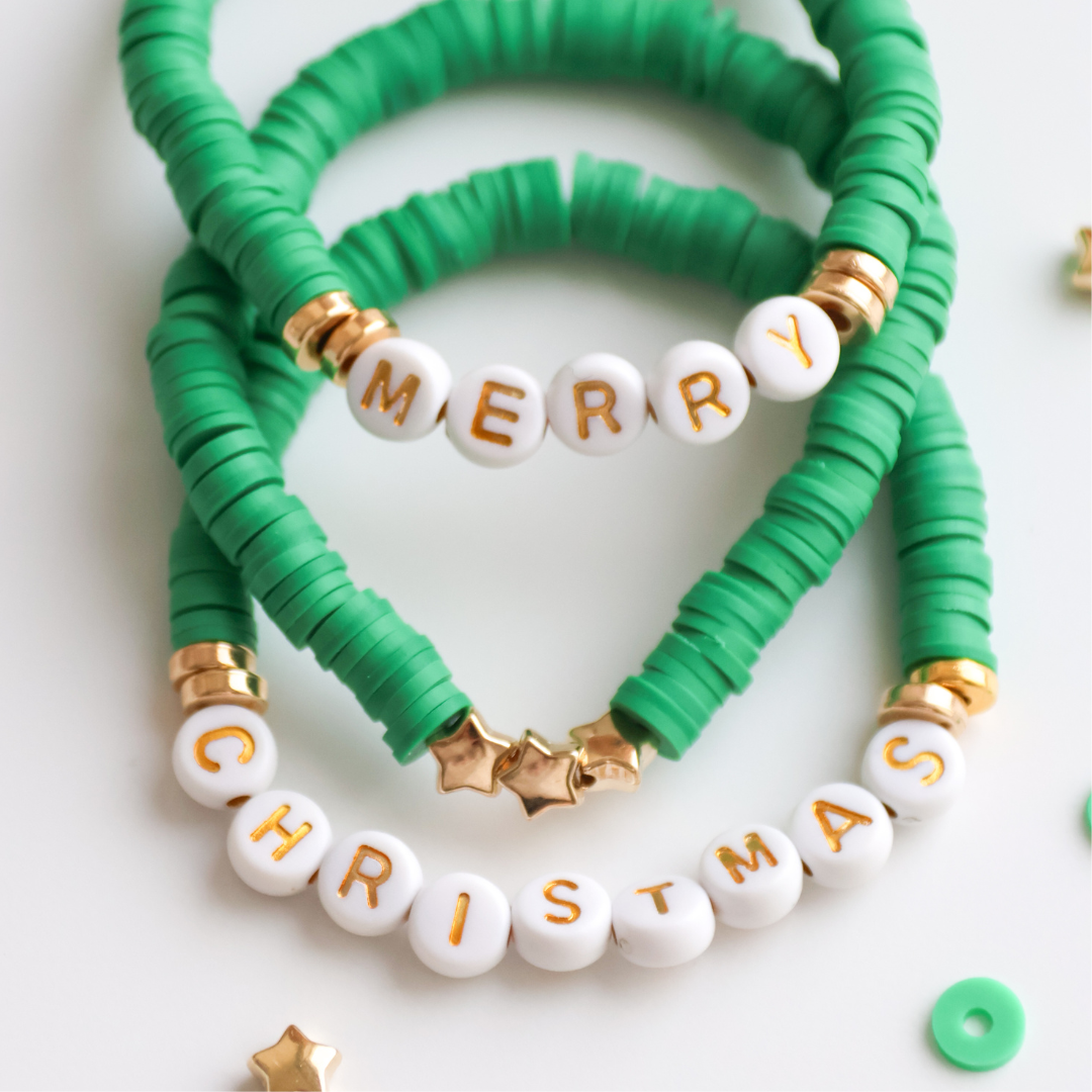 Merry Christmas Bracelet - Green