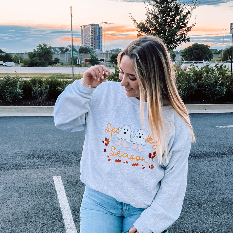 Spooky Season - Grey Crewneck