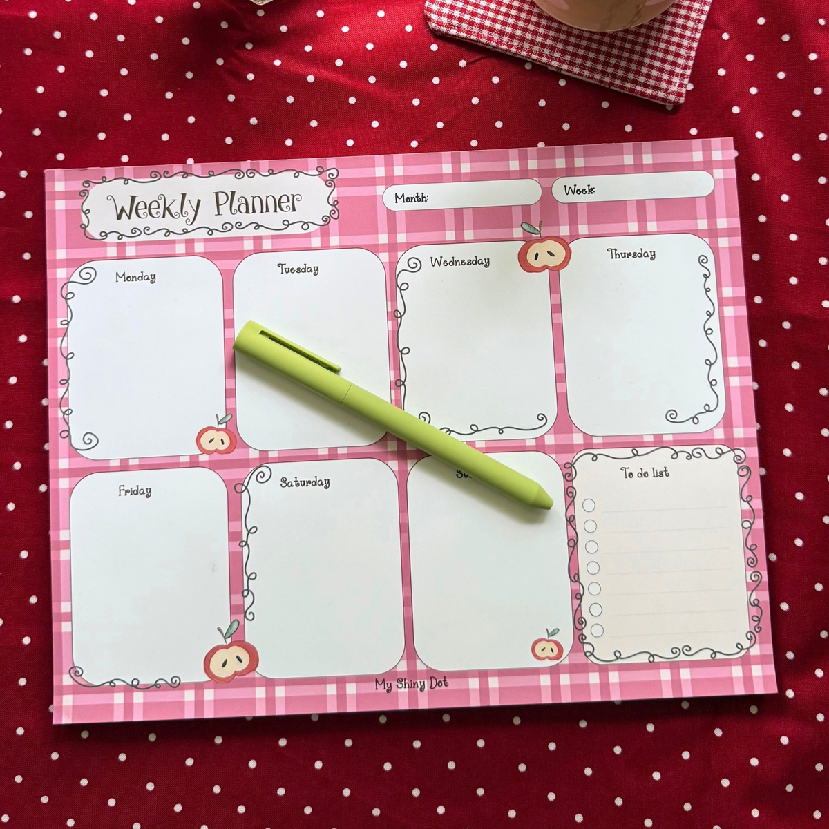 Sweet Apple Weekly Planner