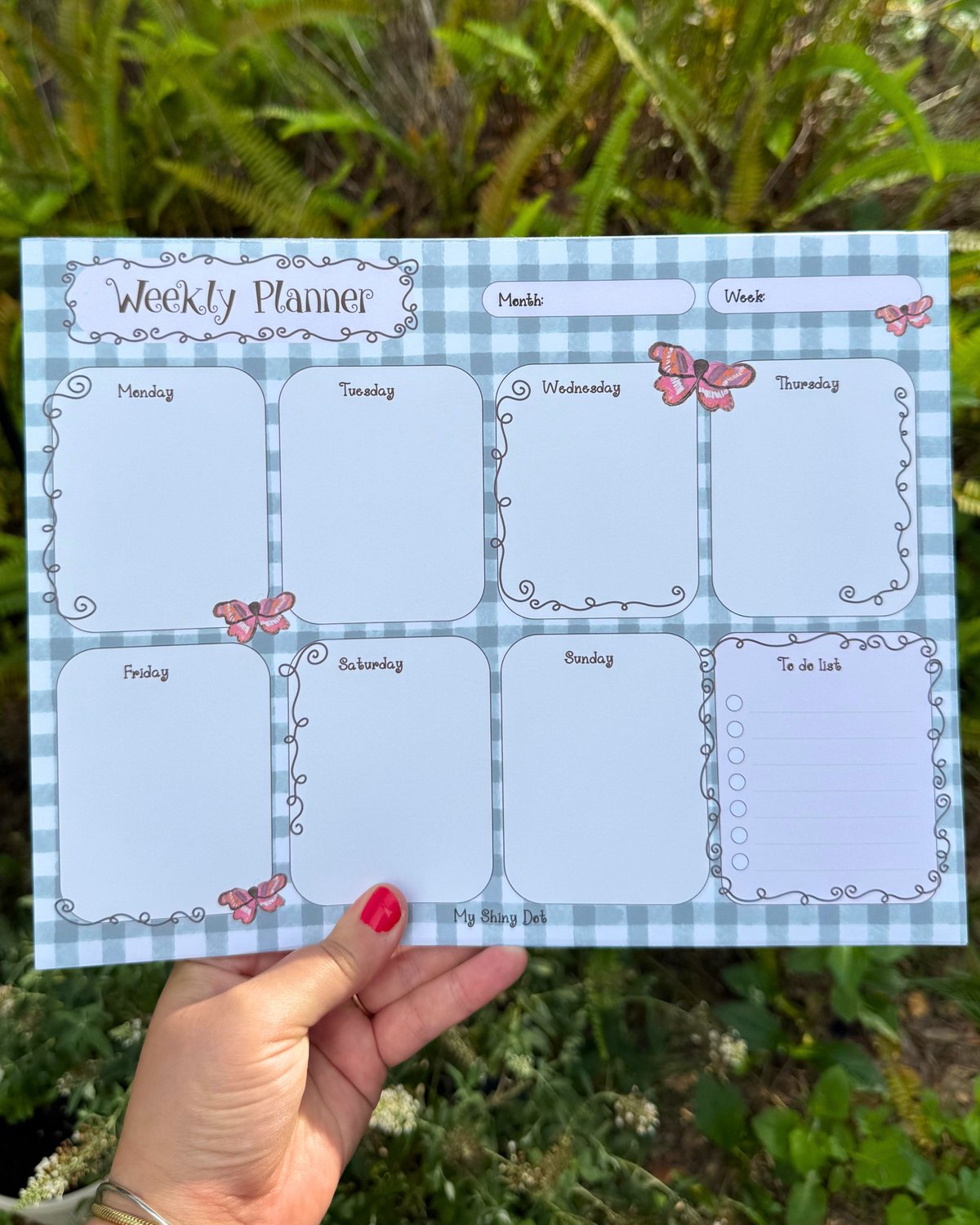 Butterfly Cottage Weekly Planner