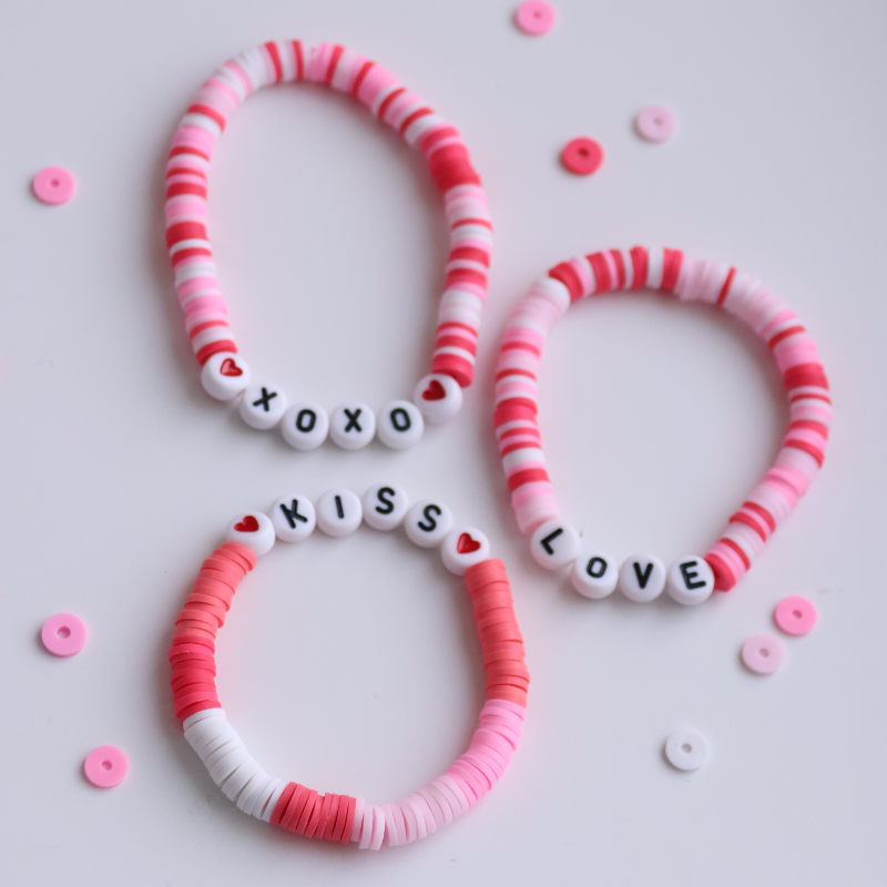 Sweetheart Stack: Love + Kisses and XOXO Bracelets
