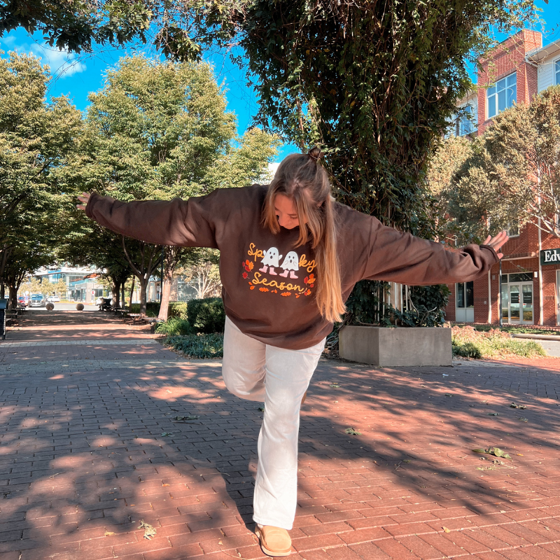 Spooky Season - Brown Crewneck