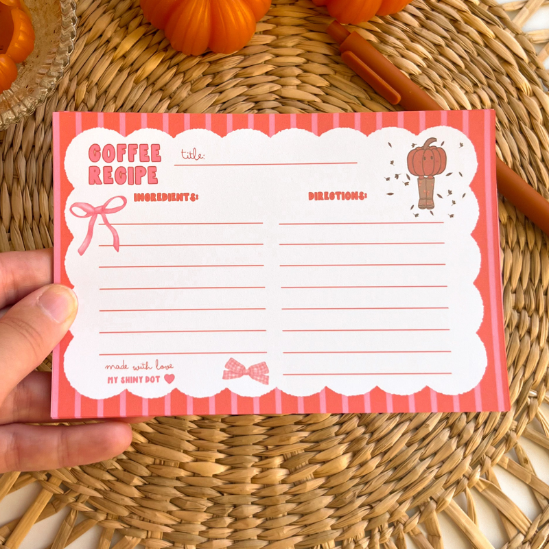 Coffee Recipe Cards