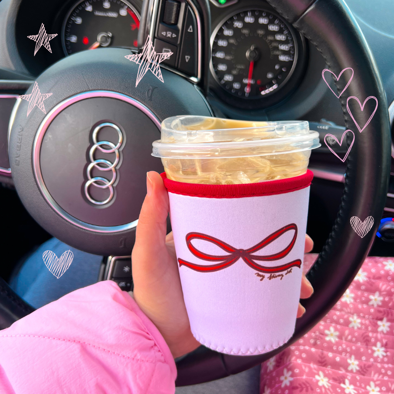 Red bow coozie 🎀