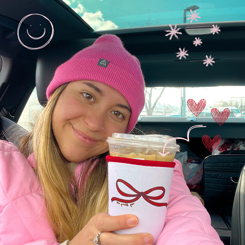 Red bow coozie 🎀