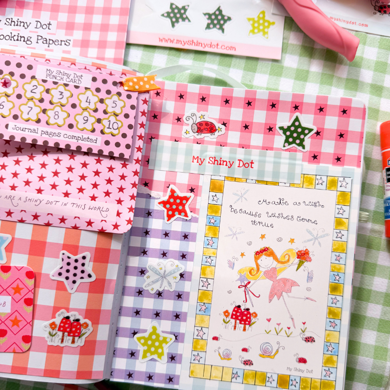 Polka Dot Stars Sticker Sheet