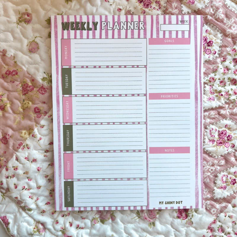 WEEKLY PLANNER NOTEPAD