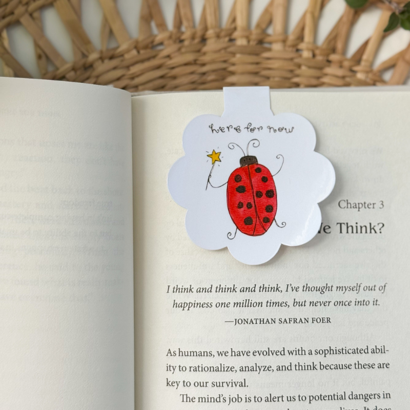 Whimsy Ladybug – Magnetic Bookmark