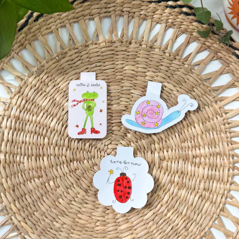 Berta the Frog – Magnetic Bookmark