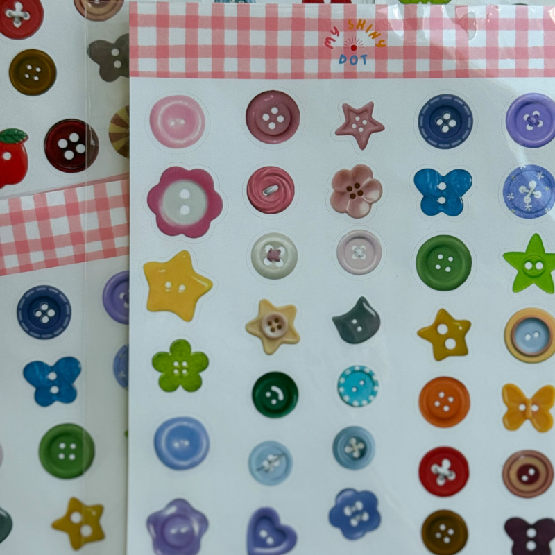 Buttons Sticker Sheet