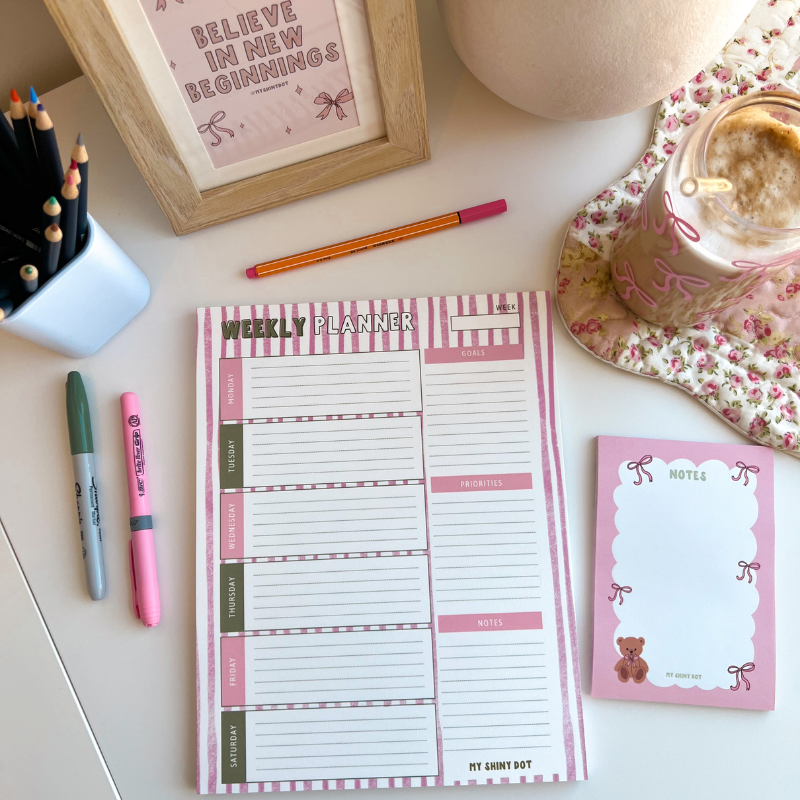 WEEKLY PLANNER NOTEPAD