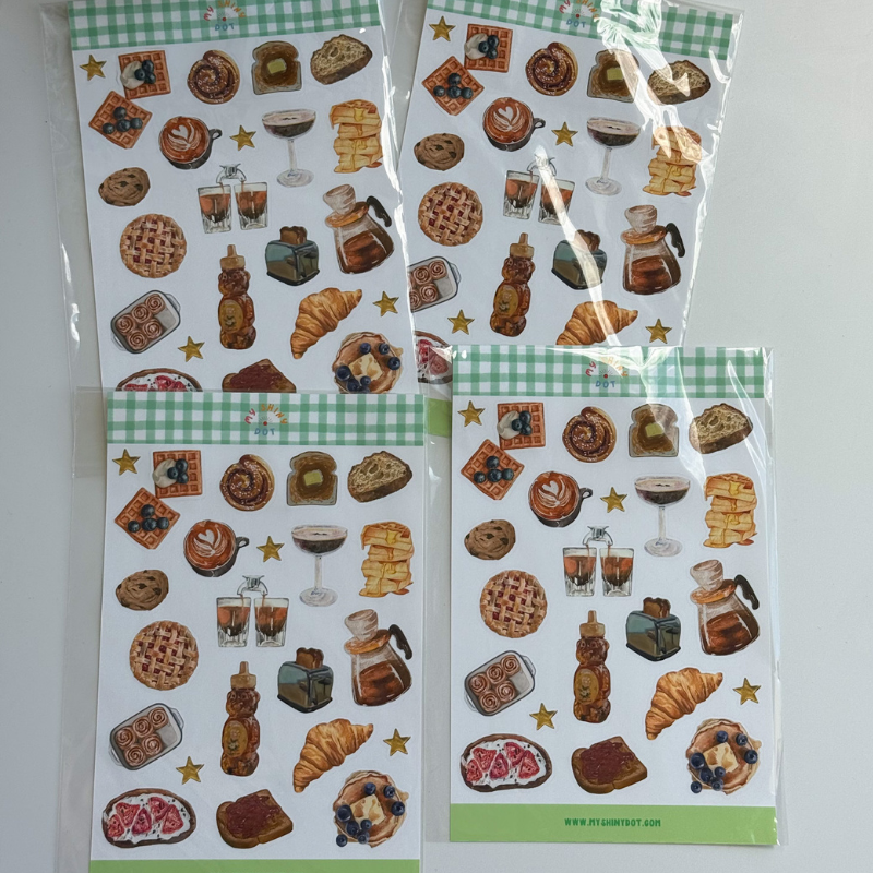 Breakfast and Sweets Sticker Sheet