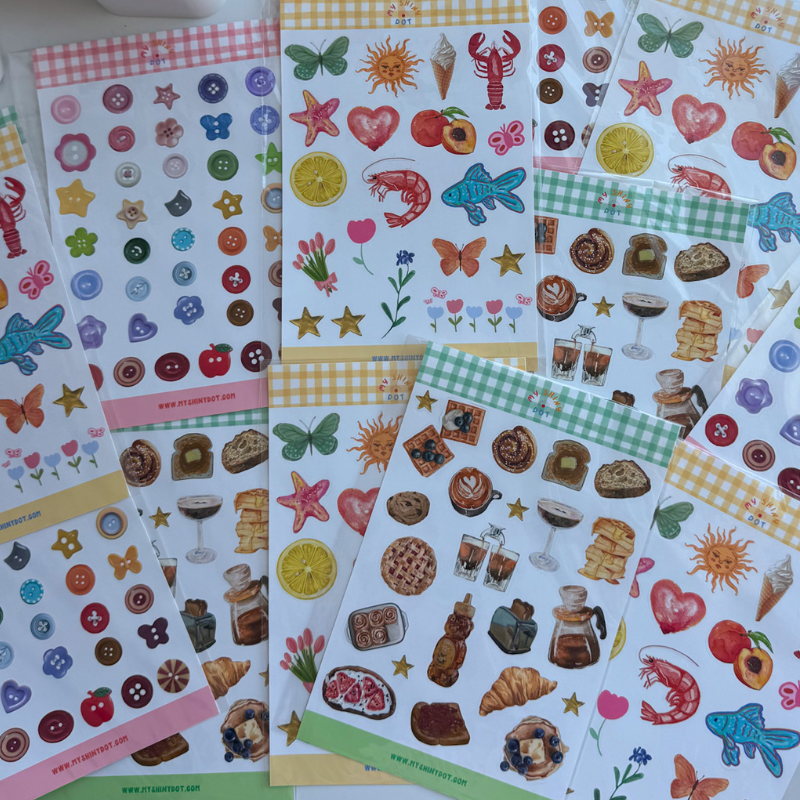 Breakfast and Sweets Sticker Sheet