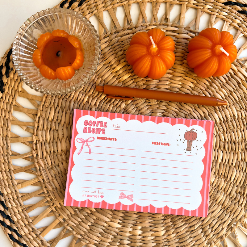 Coffee Recipe Cards