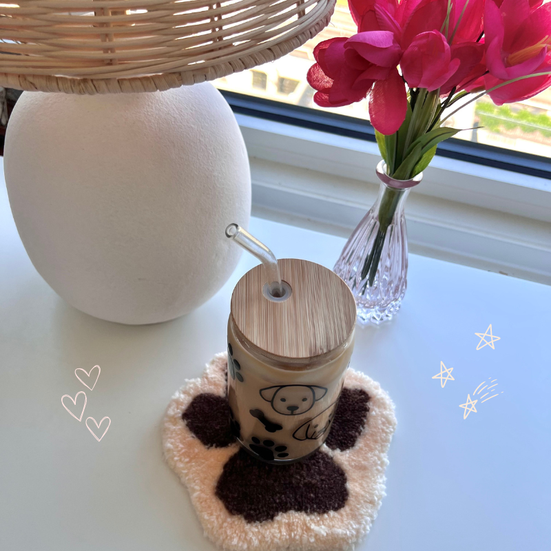 Tufted Coasters Paw prints 🐶
