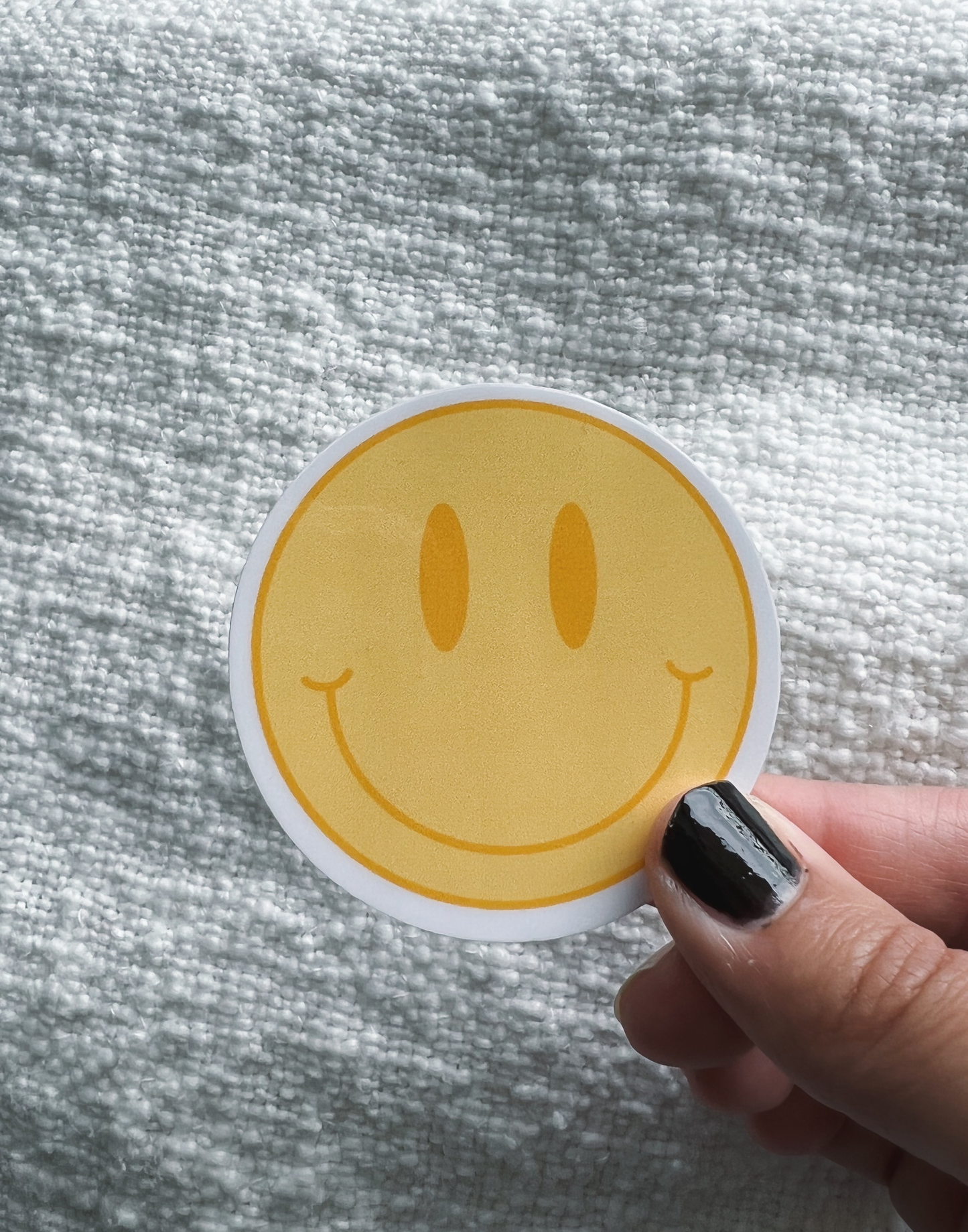 Happy Face Sticker yellow