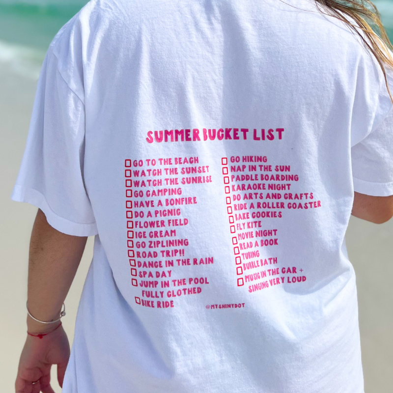 'Summer Bucket List' tee! π