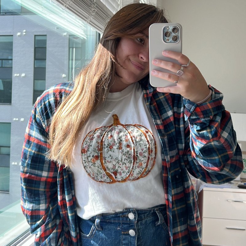 Patchwork Pumpkin Tee