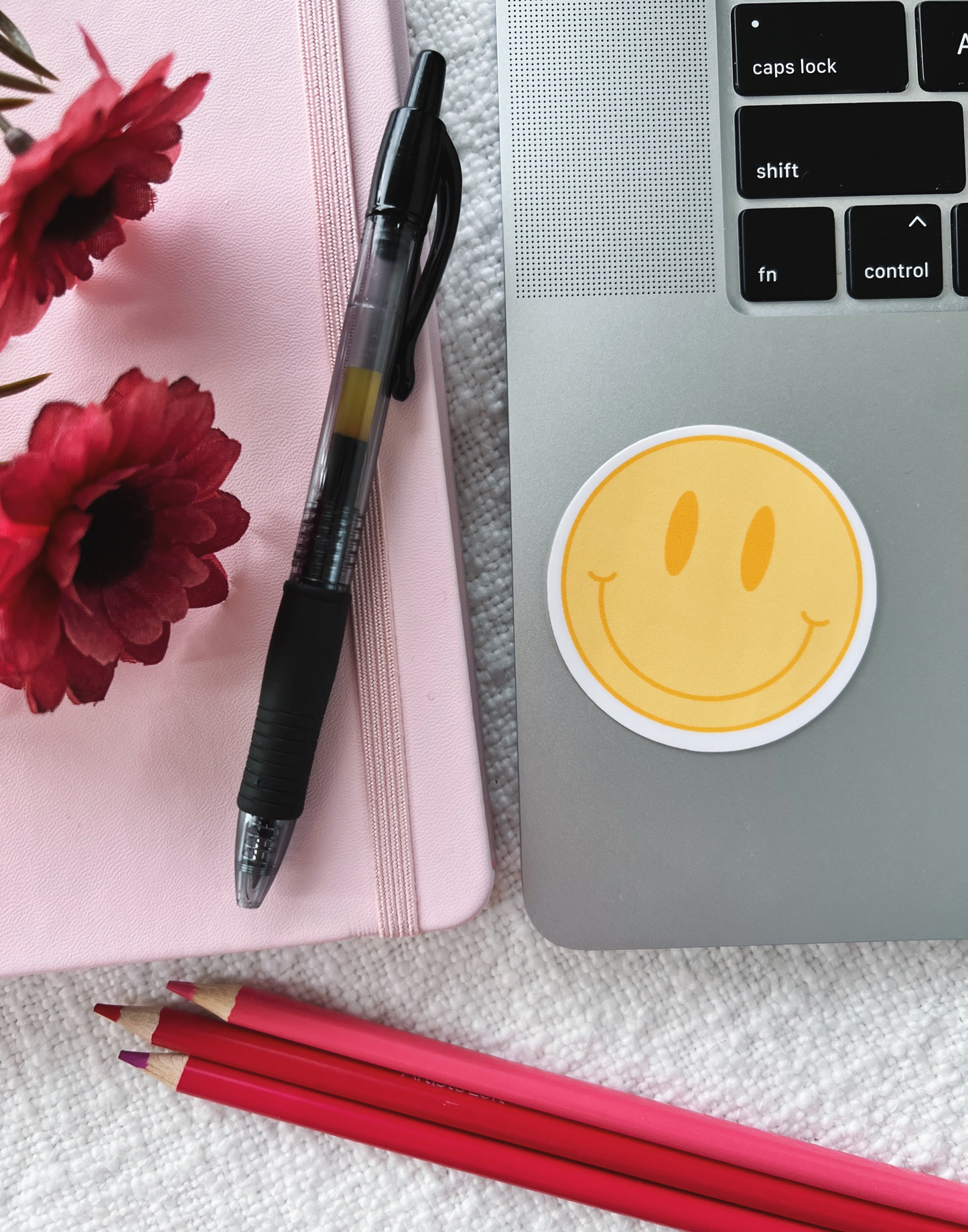 Happy Face Sticker yellow