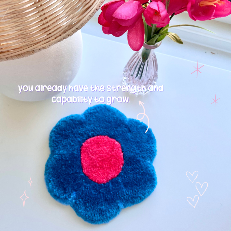 Tufted Coasters Flowers 🌸