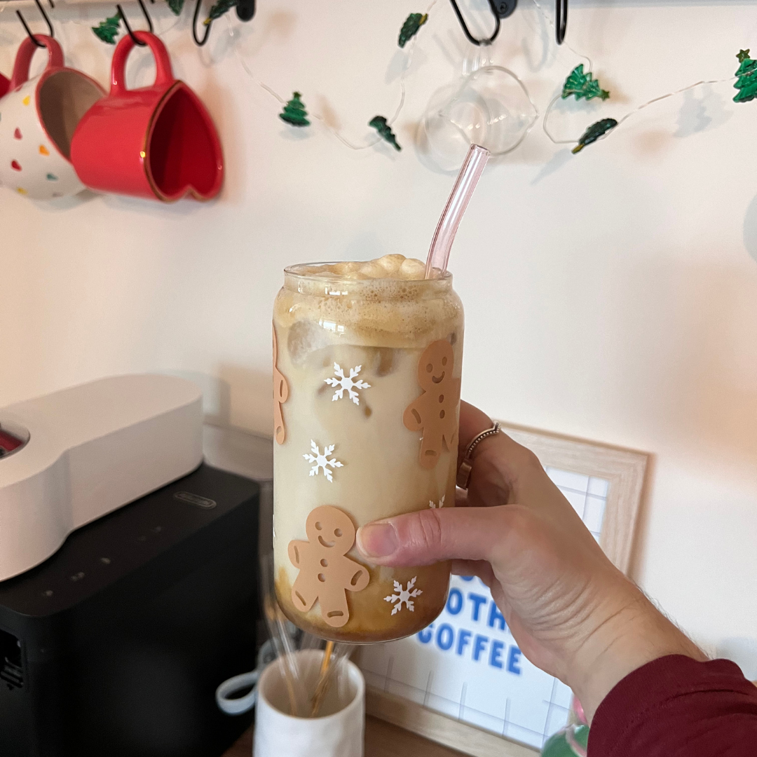 Gingerbread Man Glass 🎄