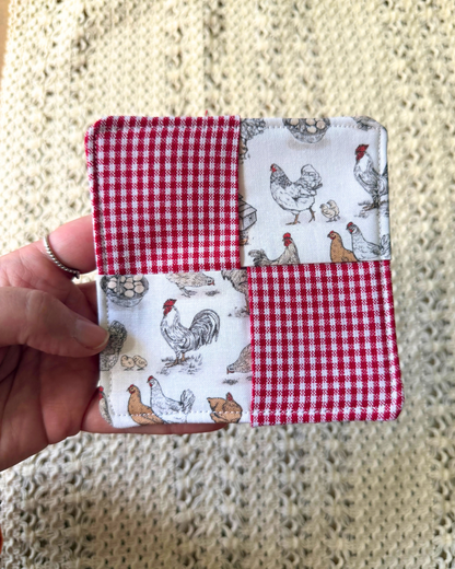 Handmade Patchwork Fabric Coasters