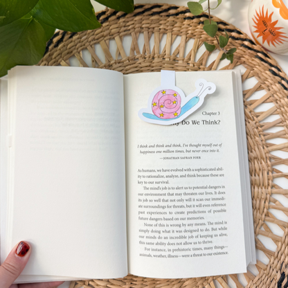 Slow Down & Read – Snail Magnetic Bookmark