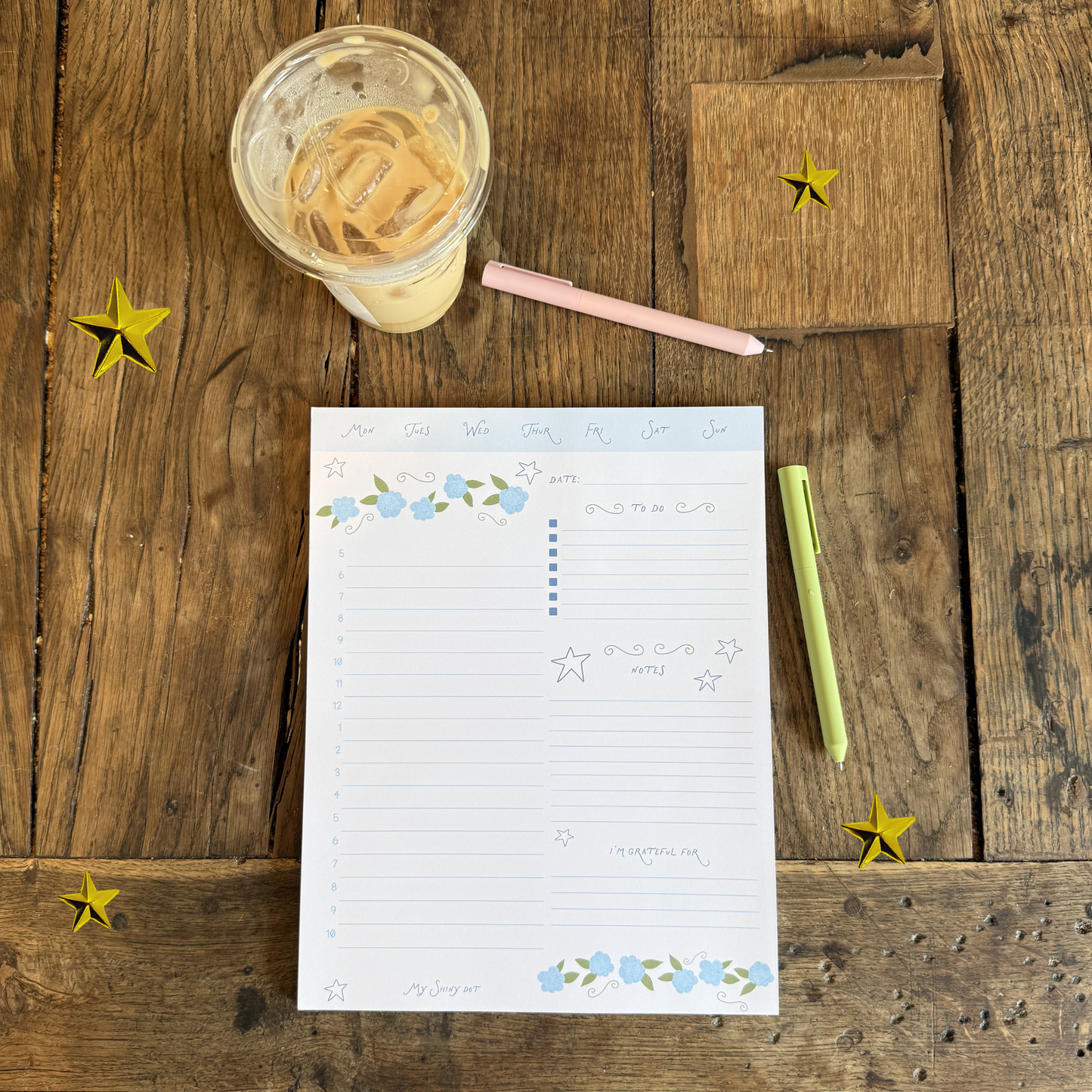 Hydrangeas Weekly Planner