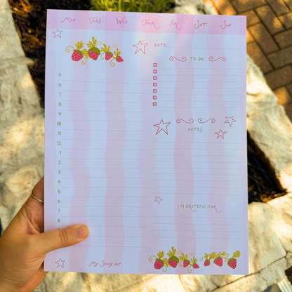 Strawberries Weekly Planner