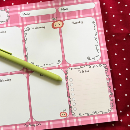 Sweet Apple Weekly Planner