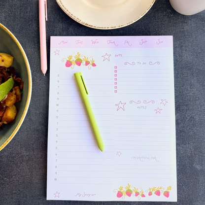 Strawberries Weekly Planner