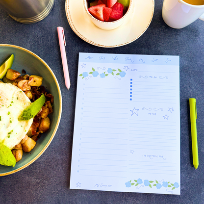 Hydrangeas Weekly Planner