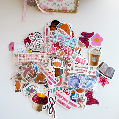 Scrapbook Stickers - Purple Theme