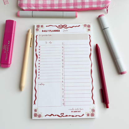 Whispers of Love Daily Planner Notepad