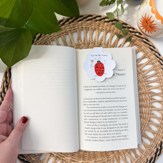 Whimsy Ladybug – Magnetic Bookmark