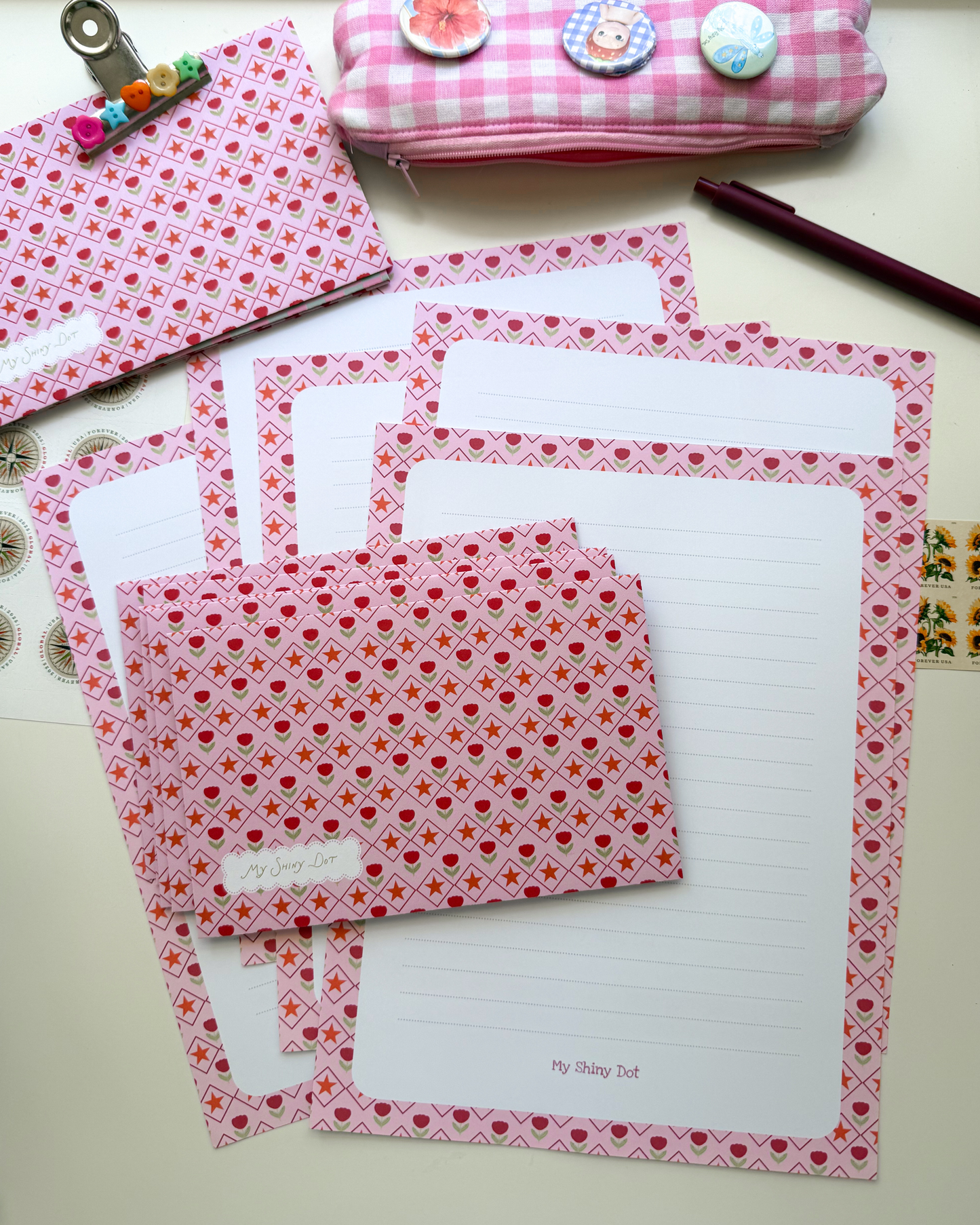 Hand-Illustrated Letter Writing Set — Sparkles & Daydream Collection