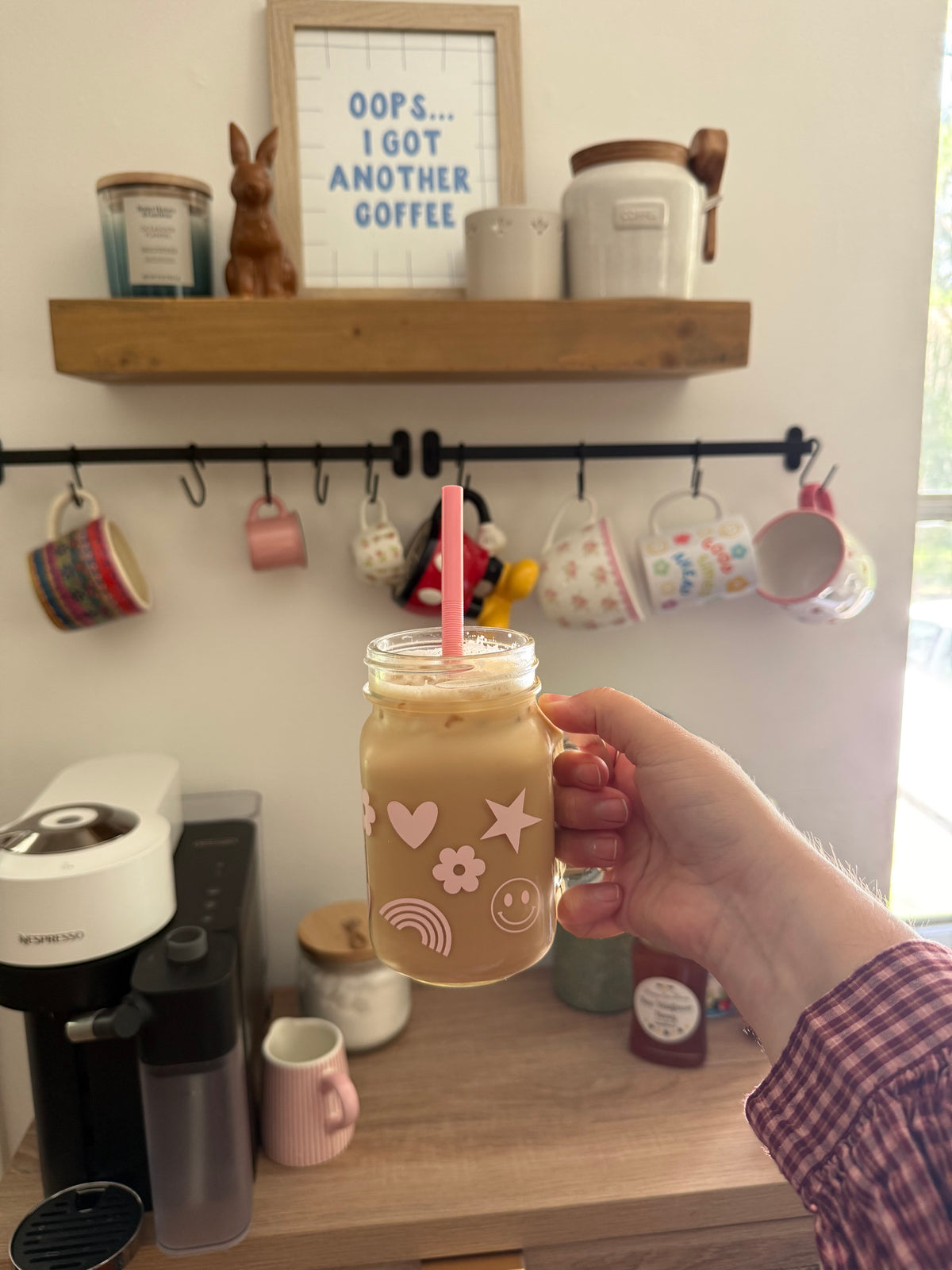 Mason Jar 16oz - Happy Vibes