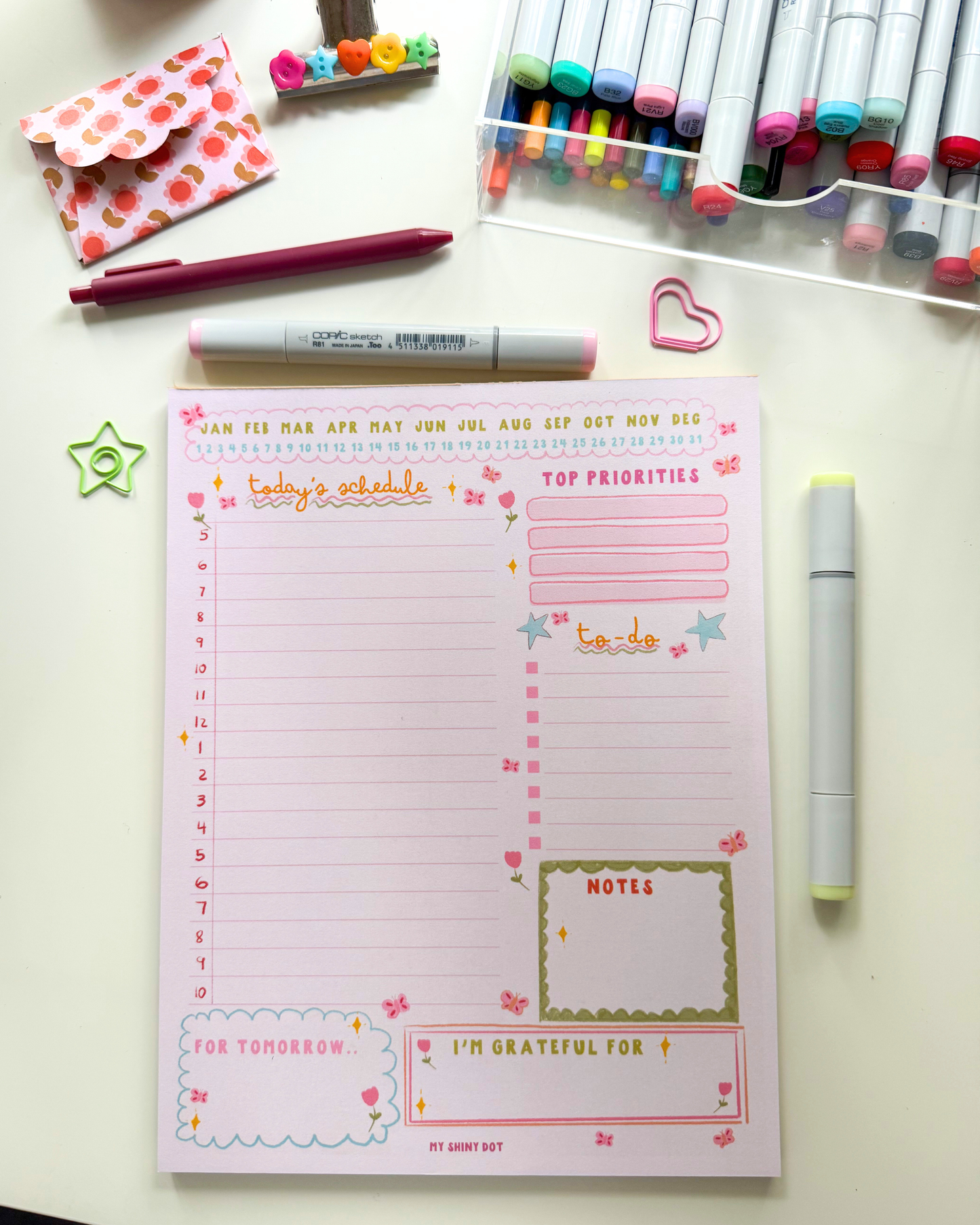 SPRING DAYS DAILY NOTEPAD